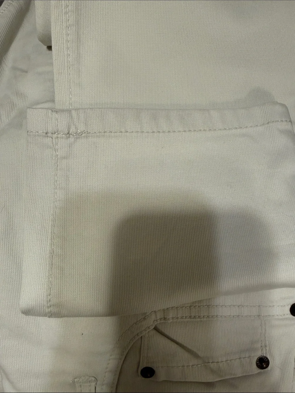 Goldsign Men's Slim Straight Pants in Off-White